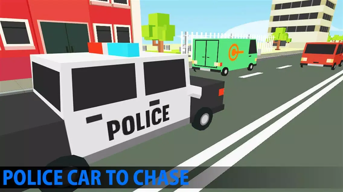 Tangkapan layar Traffic Blocky Racer-Drive in Beautiful Pixel City