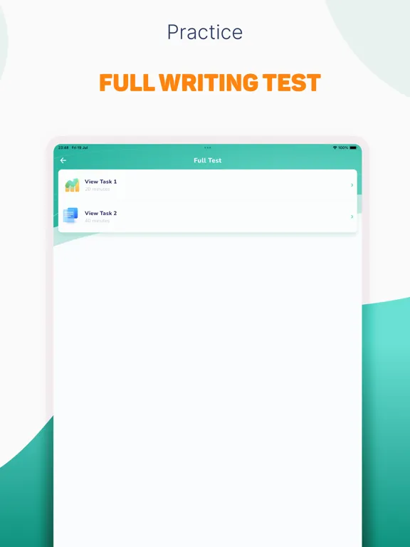 IELTS Writing - Practice Test iPad  স্ক্রিনশট