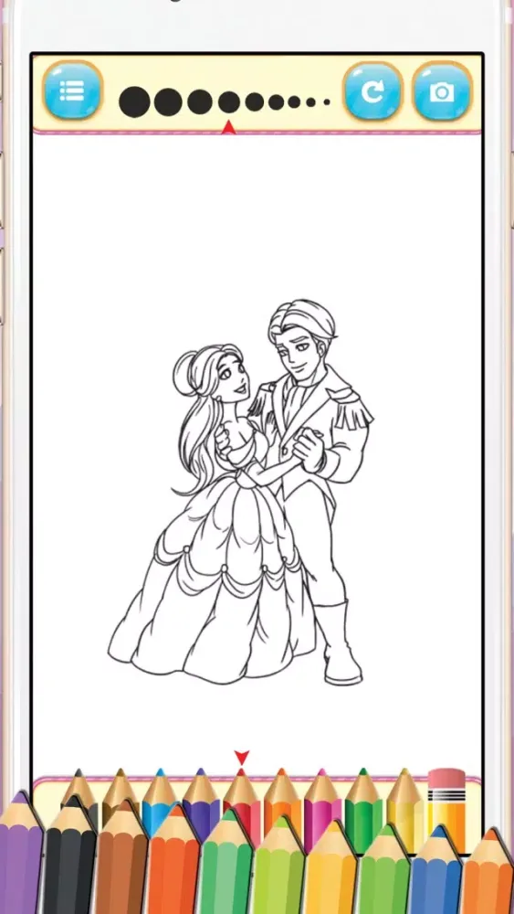 Princess Fairy Tale Coloring Book Ekran Görüntüleri