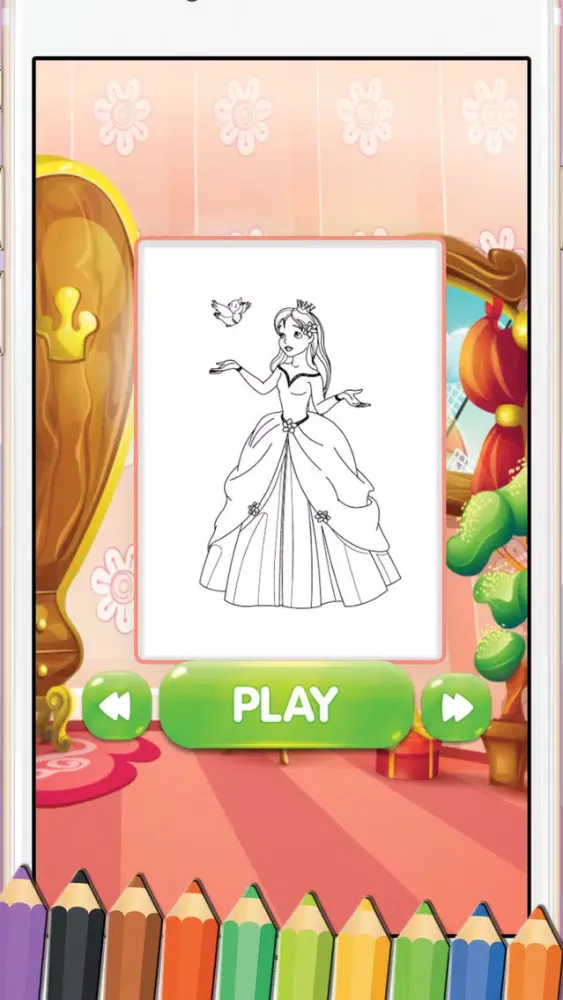 Princess Fairy Tale Coloring Book Ekran Görüntüleri