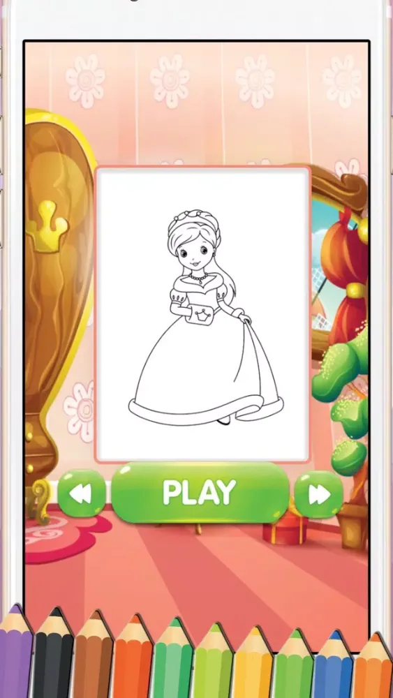 Princess Fairy Tale Coloring Book Ekran Görüntüleri