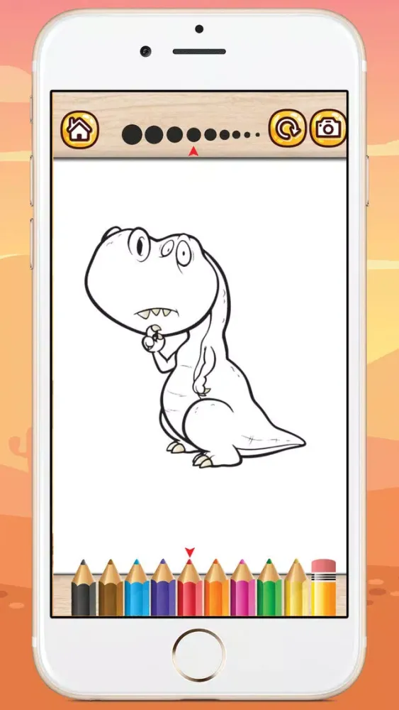 Скриншоты Coloring Pages Game Dinosaur for Girls & Boys