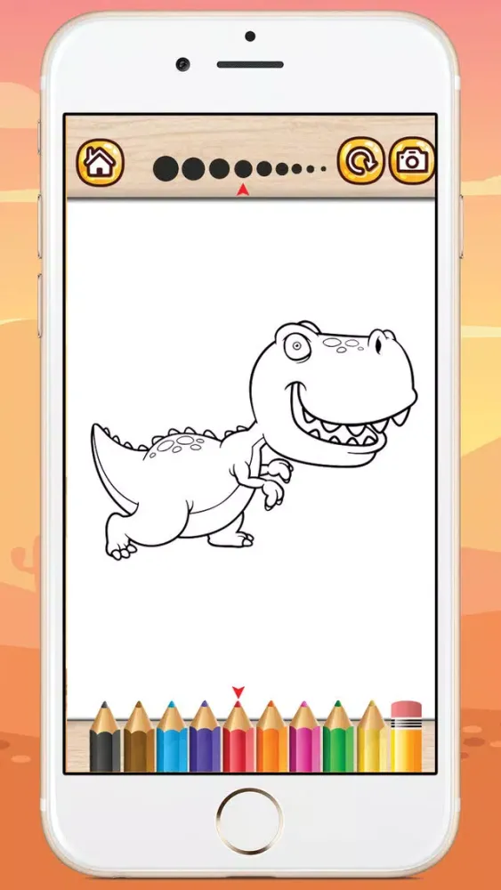 Скриншоты Coloring Pages Game Dinosaur for Girls & Boys