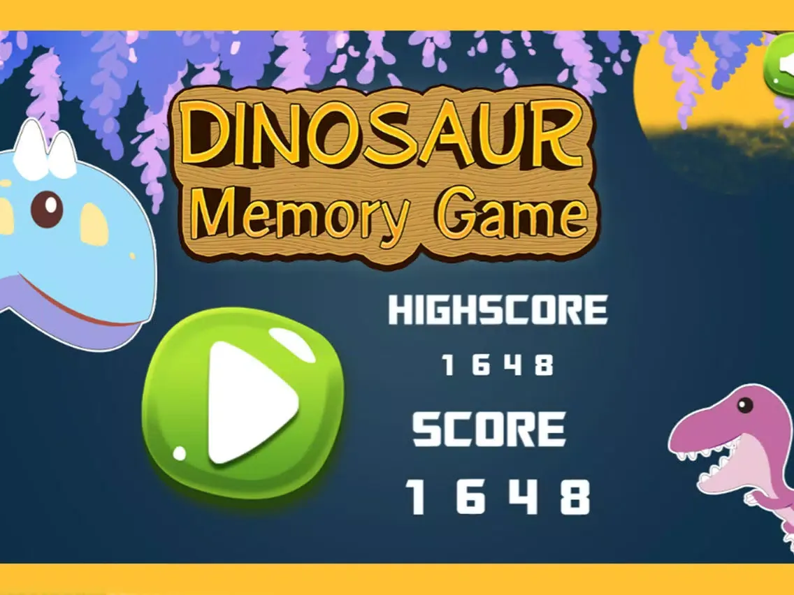 Dinosaur Memory Games iPad 应用截图