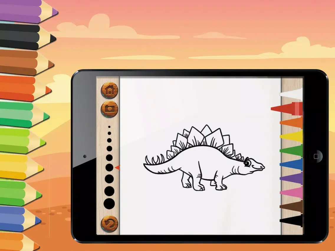 Game For Kids : Dinosaur Coloring Book iPad 應用截圖
