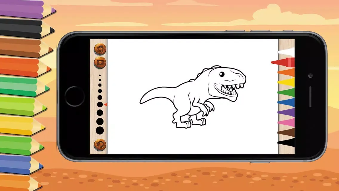 Game For Kids : Dinosaur Coloring Book應用截圖