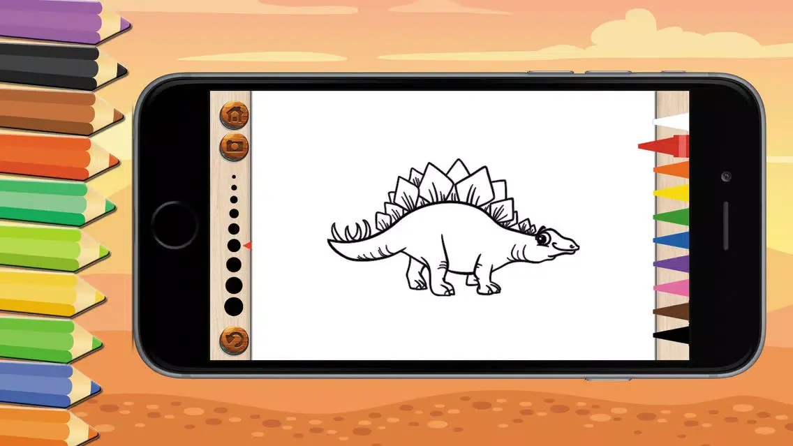 Game For Kids : Dinosaur Coloring Book應用截圖