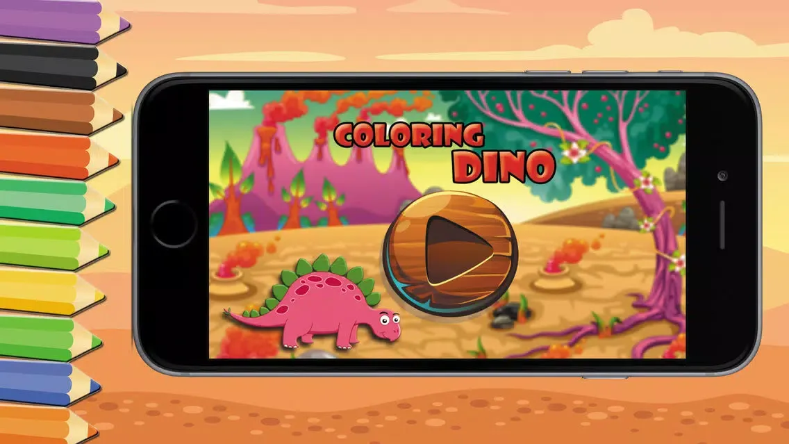 Game For Kids : Dinosaur Coloring Book應用截圖