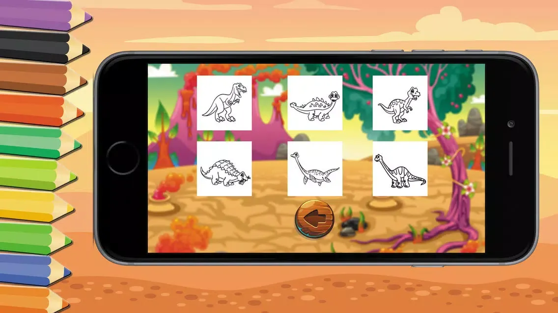 Game For Kids : Dinosaur Coloring Book應用截圖