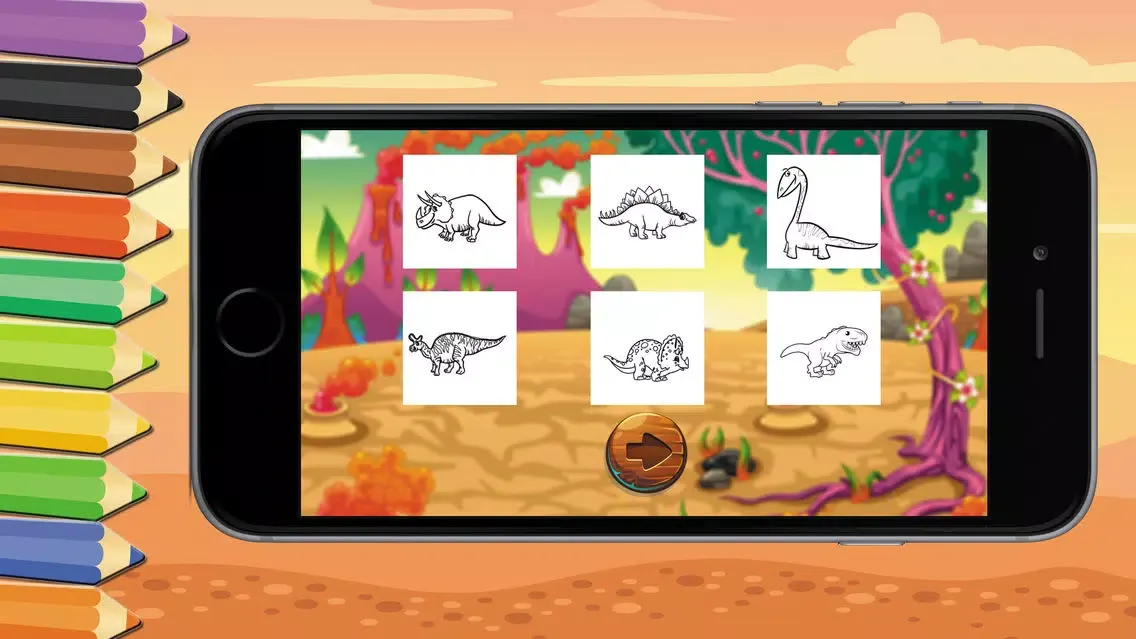 Game For Kids : Dinosaur Coloring Book應用截圖