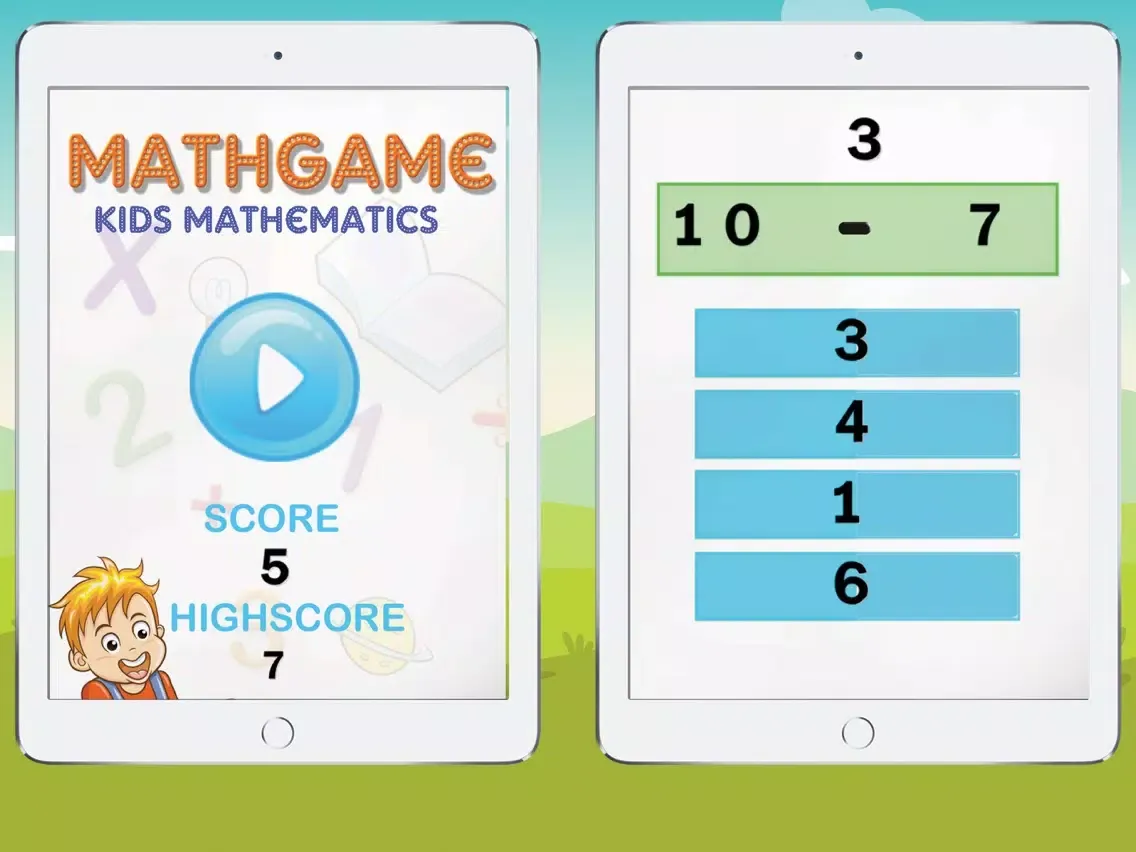 Math Game Kids Mathematics iPad  Screenshots