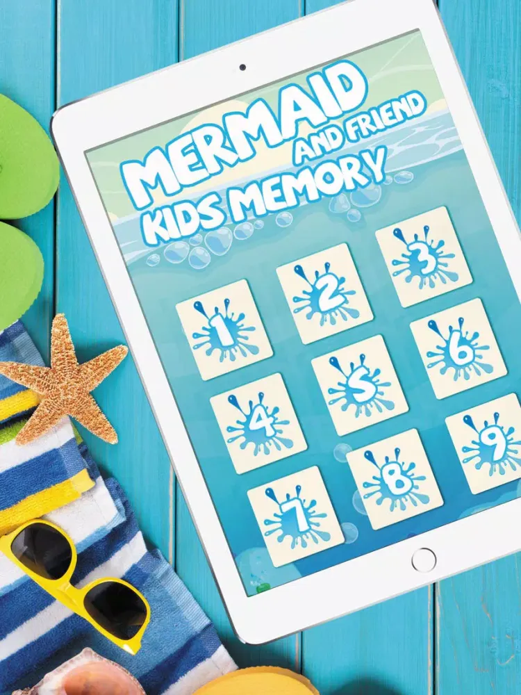 Capturas de tela do Mermaid And Friend Kids Memory iPad 