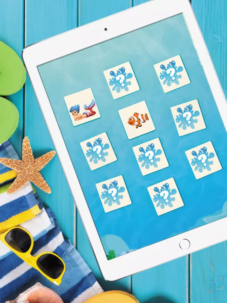 Capturas de tela do Mermaid And Friend Kids Memory iPad 