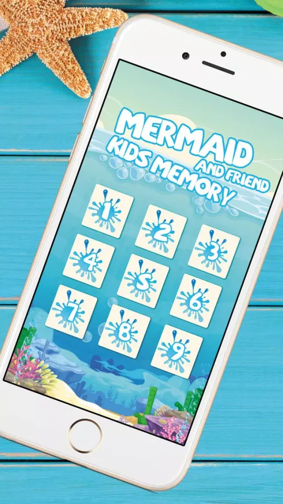 Capturas de tela do Mermaid And Friend Kids Memory