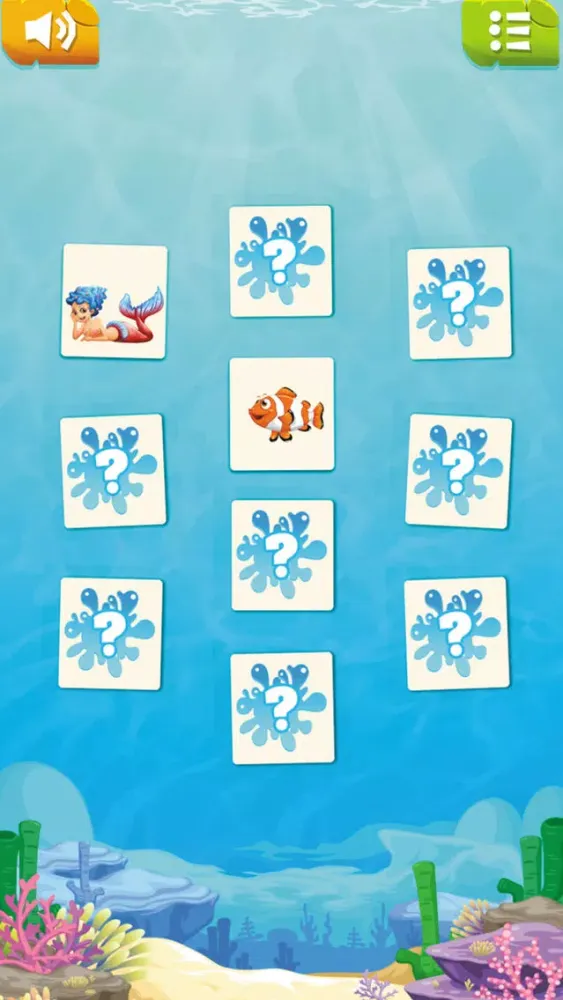 Capturas de tela do Mermaid And Friend Kids Memory
