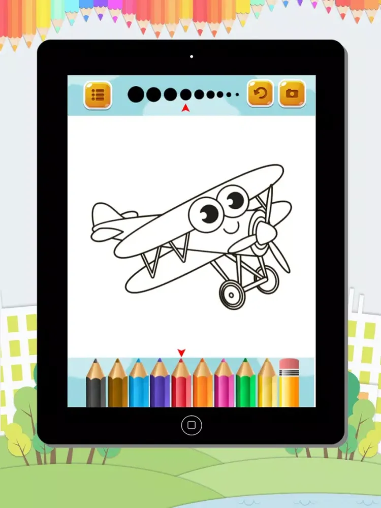 Скриншоты My Vehicles Coloring book iPad 