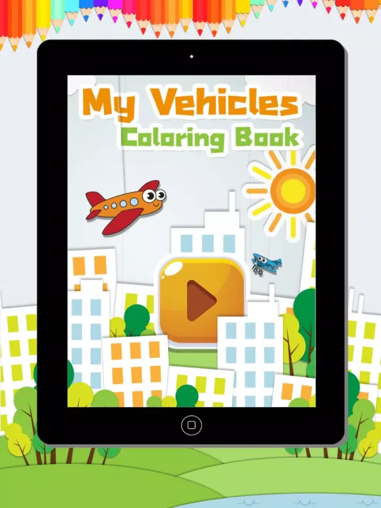 Скриншоты My Vehicles Coloring book iPad 