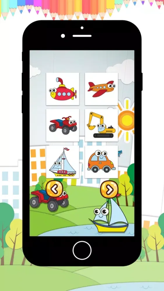Скриншоты My Vehicles Coloring book