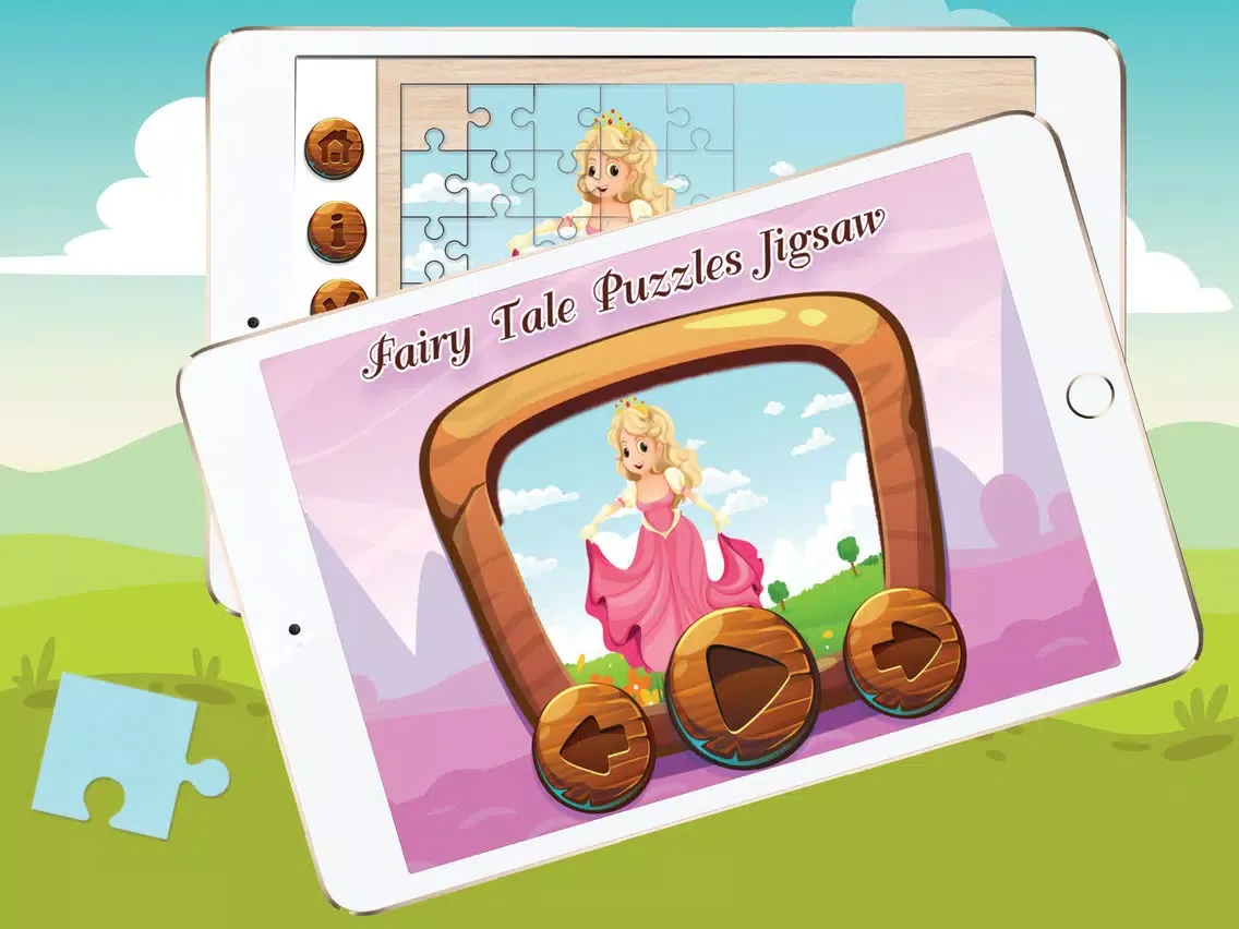 Fairy Tale Games: Little Princess Puzzles iPad 應用截圖