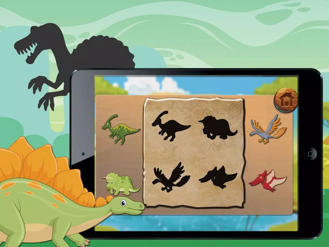صور Shadow Dinosaur Puzzle For Kids iPad 