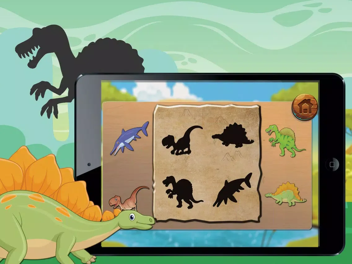 صور Shadow Dinosaur Puzzle For Kids iPad 