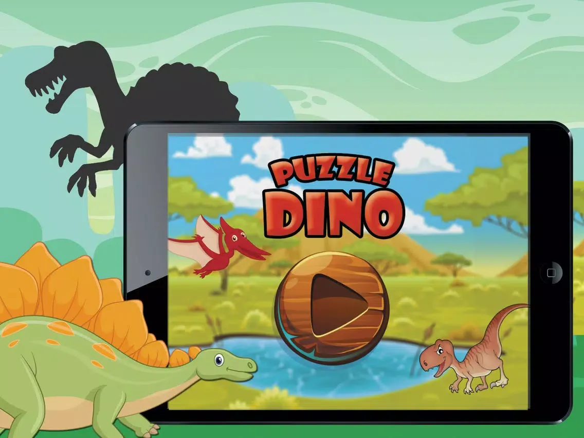 صور Shadow Dinosaur Puzzle For Kids iPad 