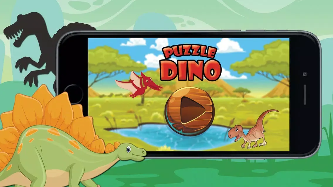 صور Shadow Dinosaur Puzzle For Kids