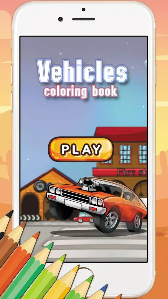 Game For Kids : Vehicles Coloring Book Screenshots