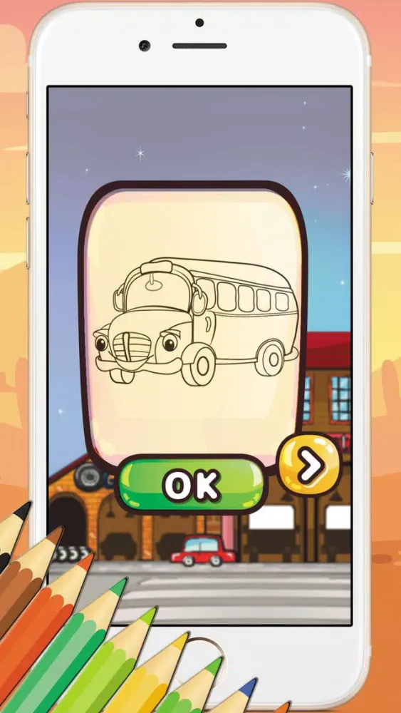 Game For Kids : Vehicles Coloring Book Screenshots