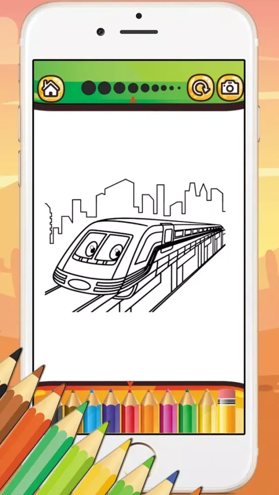 Game For Kids : Vehicles Coloring Book Screenshots