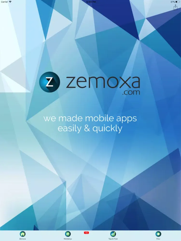Ảnh chụp màn hình của Zemoxa iPad 