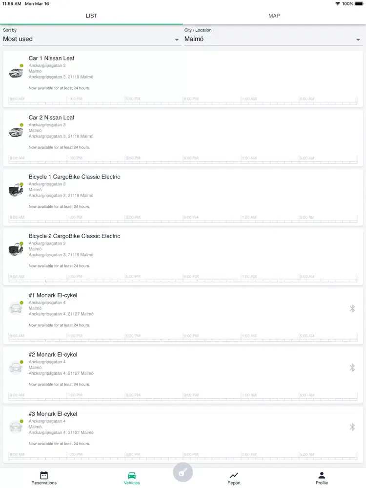 Zrzuty ekranu OurGreenCar iPad 