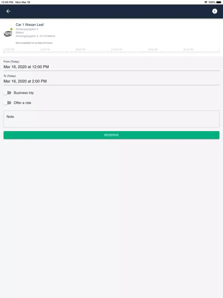 Zrzuty ekranu OurGreenCar iPad 