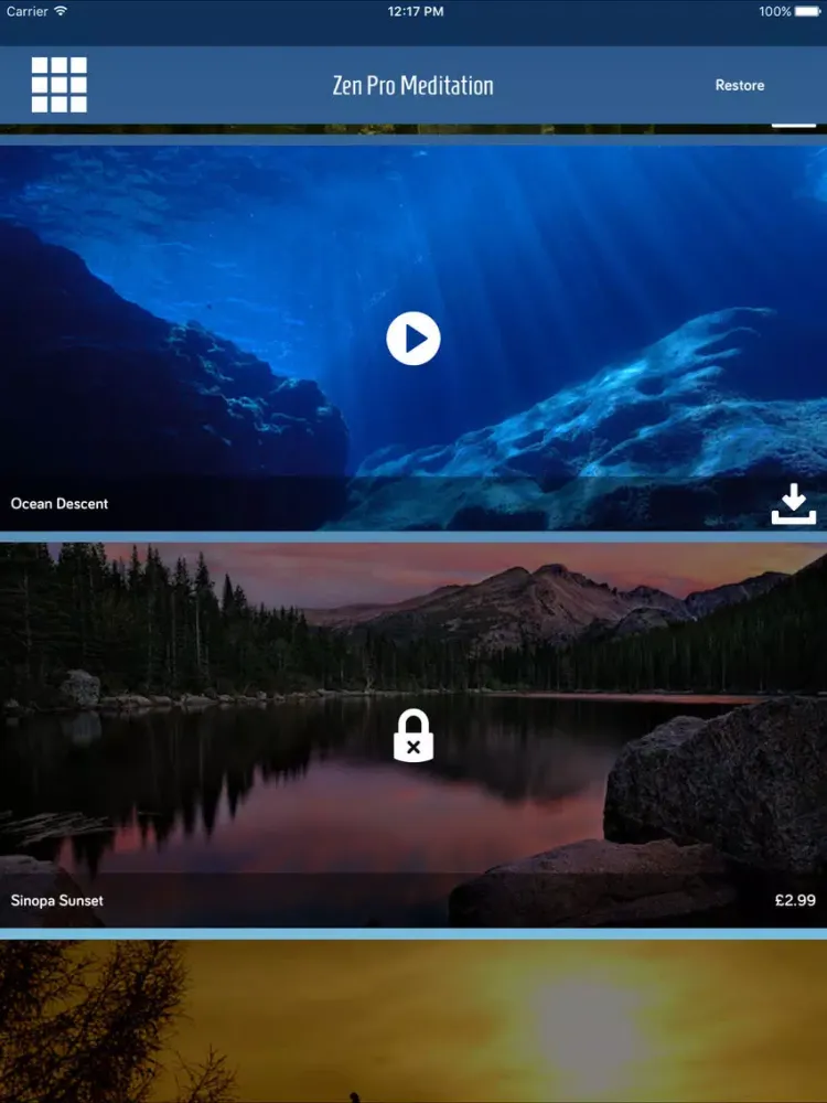 Zrzuty ekranu Zen Pro Meditation - Binaural Beats Program App iPad 
