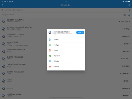M320 Mobil Saha Asistanı iPad 應用截圖