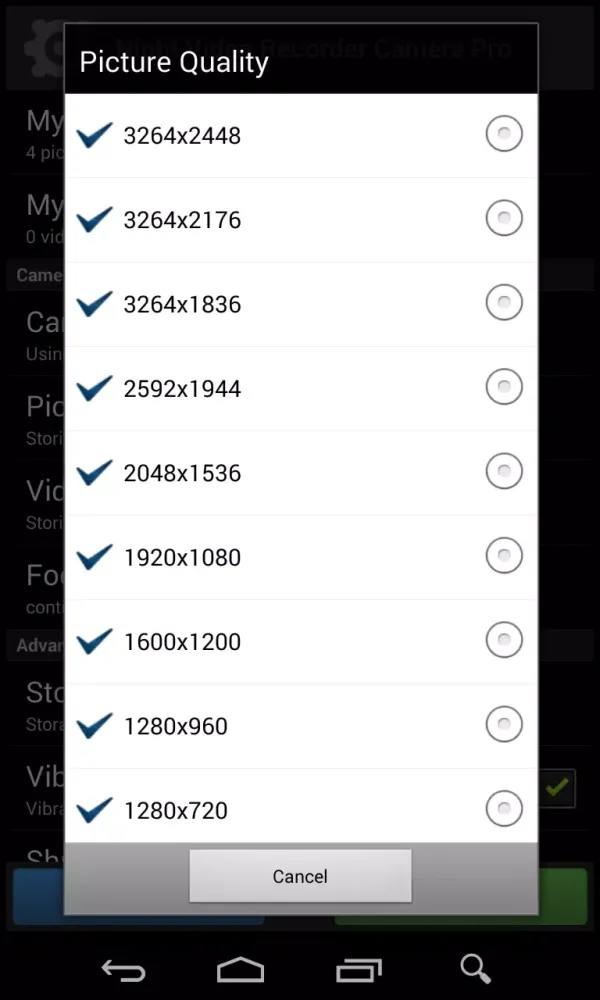 Night Vision Video Recorder سکرین شاٹس