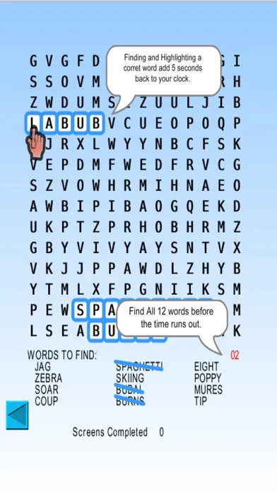 Скриншоты Word Search Blitz, blitz rounds of wordsearch