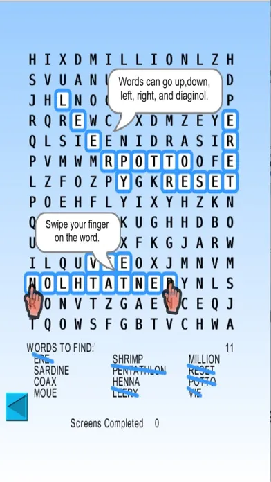 Скриншоты Word Search Blitz, blitz rounds of wordsearch