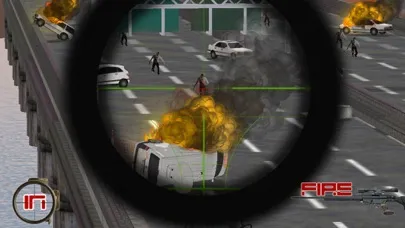 Tangkapan skrin A Zombie Sniper - Highway War Free