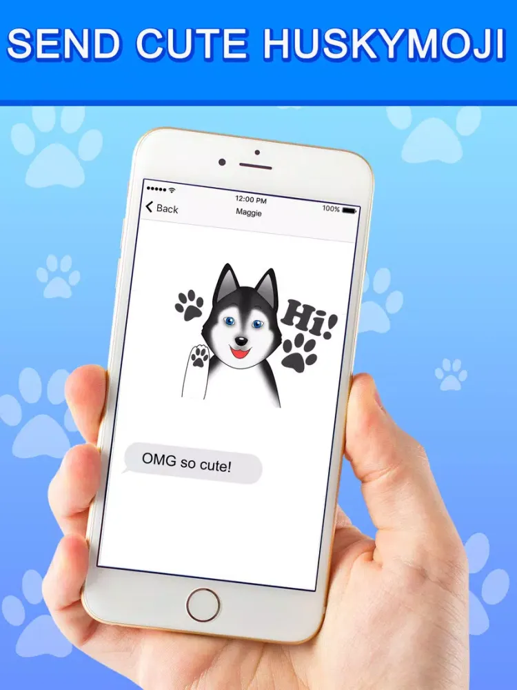 تصاویر HuskyMoji - Stickers & Keyboard for Husky Dogs iPad 