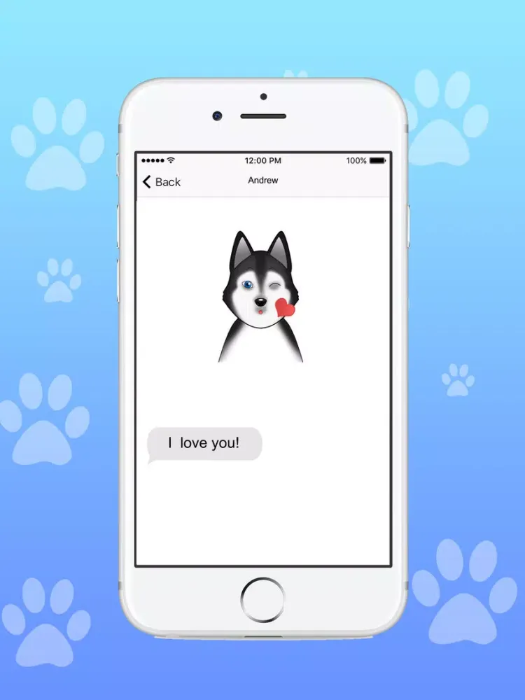 تصاویر HuskyMoji - Stickers & Keyboard for Husky Dogs iPad 