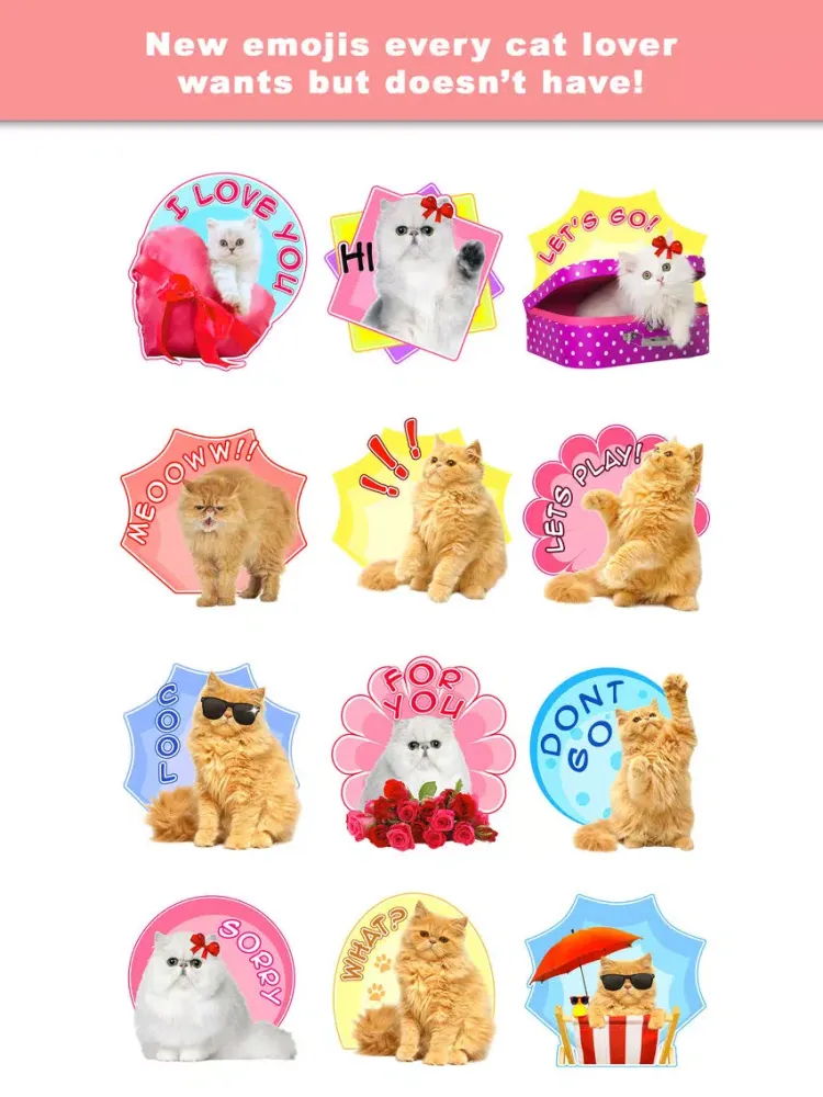 PersianMoji - Stickers & Keyboard for Persian Cats iPad  Screenshots