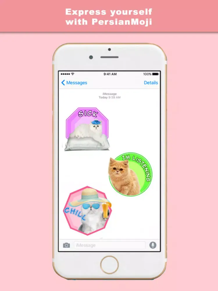 PersianMoji - Stickers & Keyboard for Persian Cats iPad  Screenshots