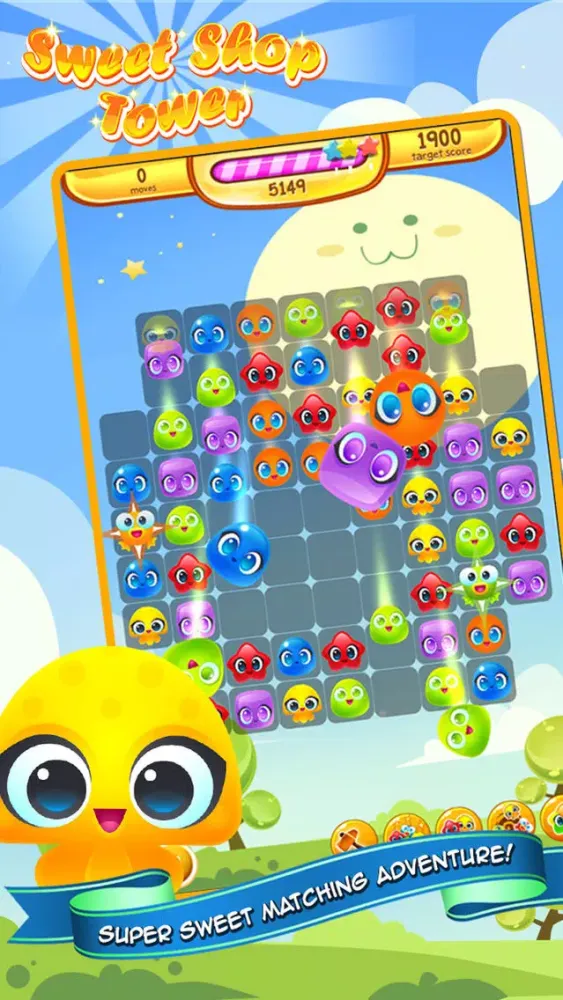 Скриншоты Sweet Shop Tower - Match 3 Jello