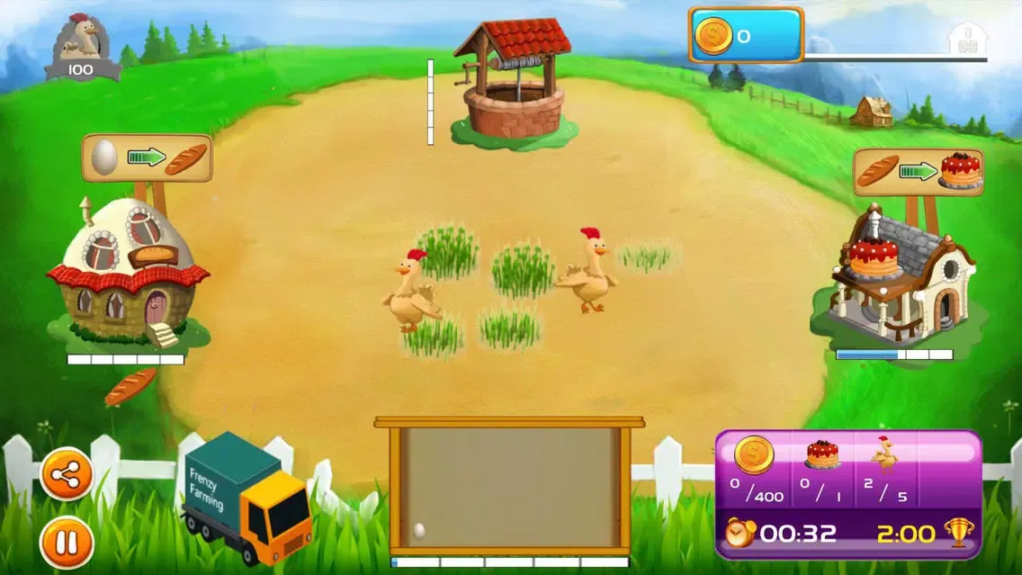 ภาพหน้าจอของ Fun Crazy Farm - Management Game