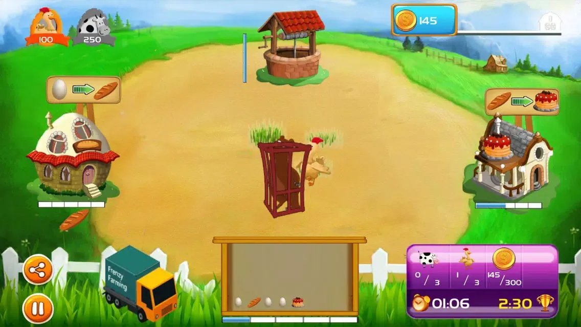 ภาพหน้าจอของ Fun Crazy Farm - Management Game