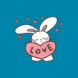 super cute rabbit stickers