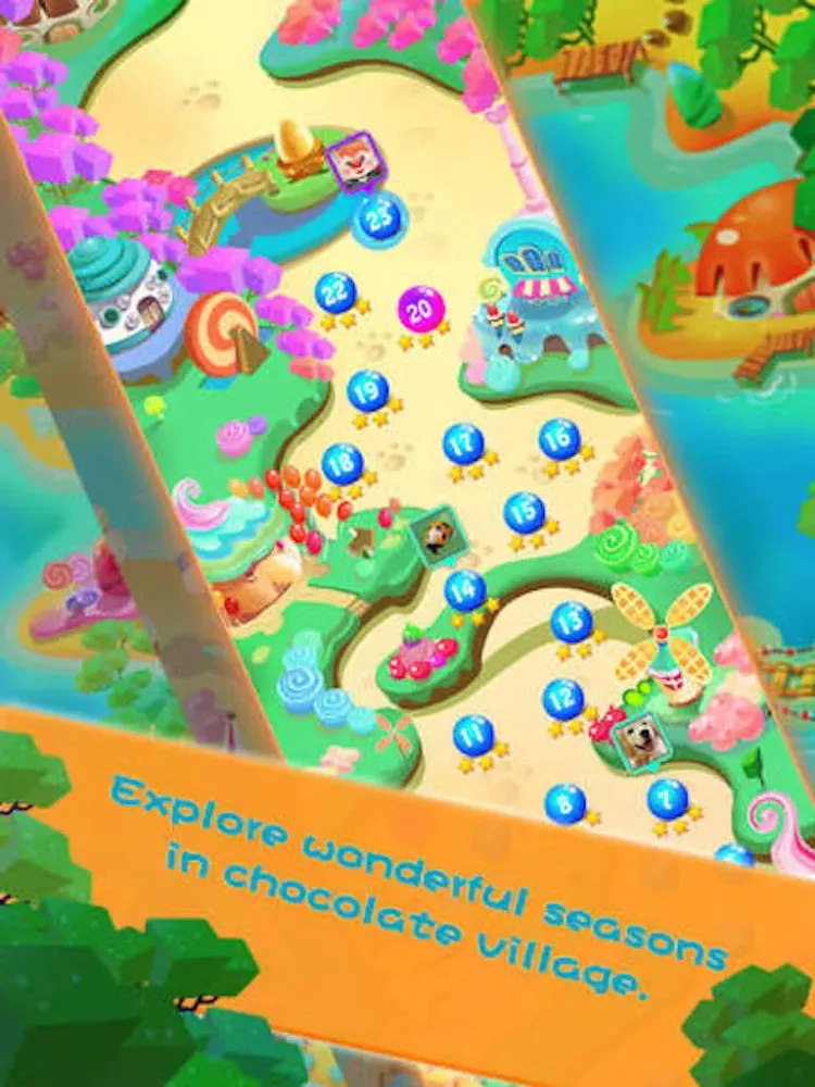 Chocolate Mania - 3 match burst puzzle game iPad  স্ক্রিনশট