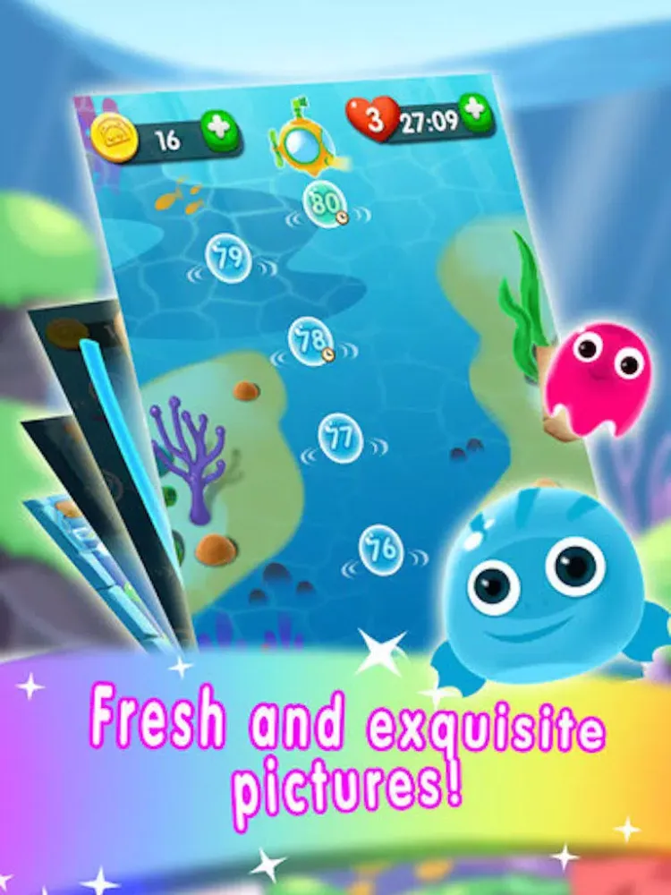Bubble Adventure Mania - rescue the color fish iPad  Screenshots