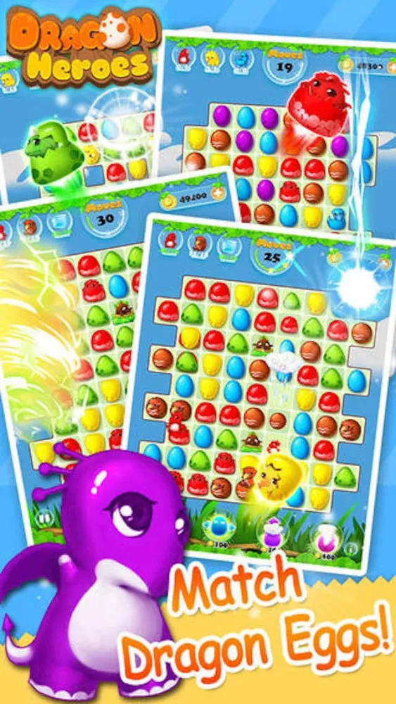 صور Dragon Puzzle World - fun 3 match splash game